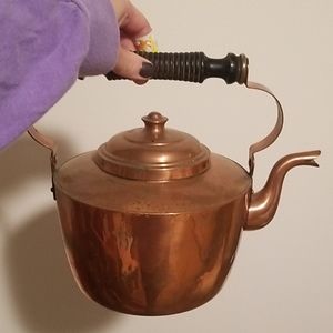 Vintage copper teapot